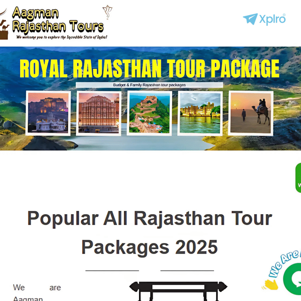 Aagman Rajasthan Tours, Xplro