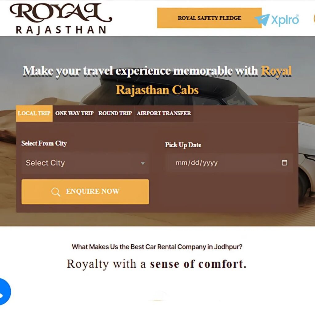 Royal Rajasthan Tours & Travels, Xplro
