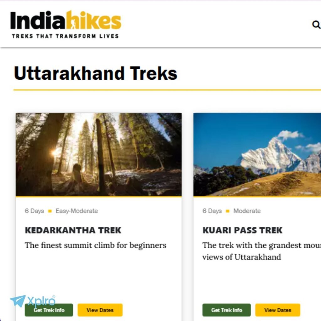 Indiahikes Uttarakhand, Xplro