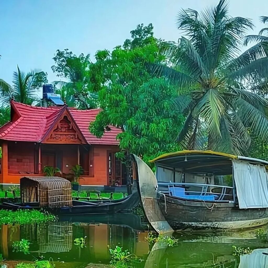 Punnamada Lake and Village